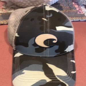 Costa gray and blue camo baseball cap